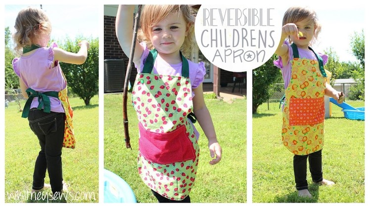Reversible Kids Apron | How to | Whitney Sews