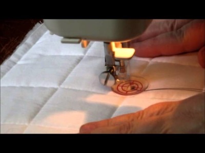 Satin stitching in free motion