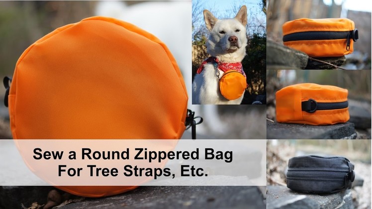 Sew a Round Zippered Bag for Tree Straps