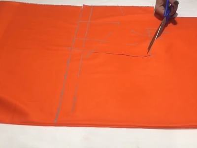 Simple Blouse cutting and stitching in hindi