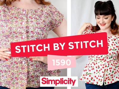 Stitch by Stitch with Simplicity - 1590 Sew Along