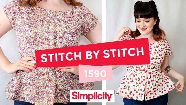 Stitch by Stitch with Simplicity - 1590 Sew Along