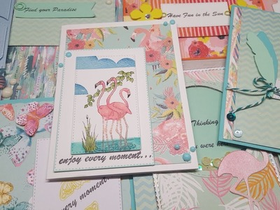 10 Cards 1 Kit | Crafty Ola's Card kit of the Month ''Paradise''