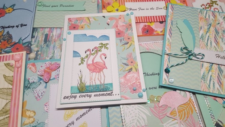 10 Cards 1 Kit | Crafty Ola's Card kit of the Month ''Paradise''