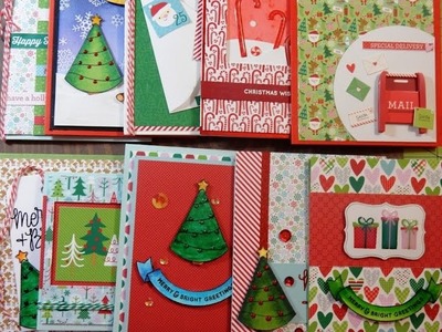 10 Cards 1 Kit | December 2016 Simon Says Stamp Card Kit | Merry & Bright