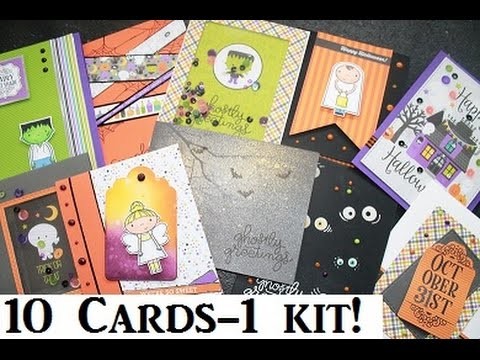 10 Cards 1 Kit - Simon Says Stamp - HALLOWEEN 2016