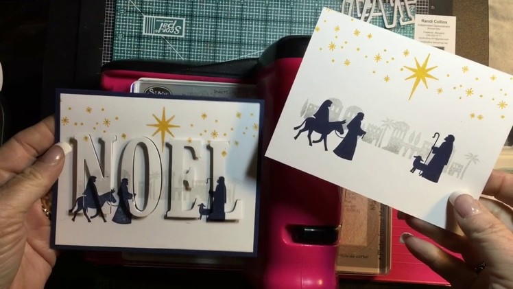 3D Eclipse Card w.Stampin Up! Night In Bethlehem