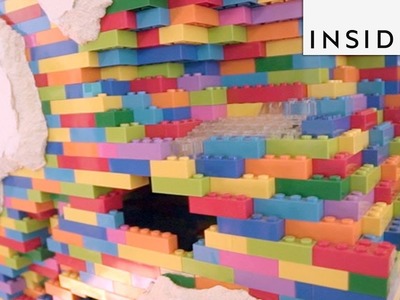 Artist Puts His LEGO Art Inside Walls