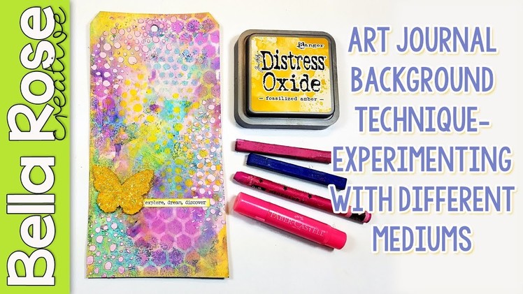 Background Smooshing Technique With 5 Different Products! - Mixed Media Art Journal