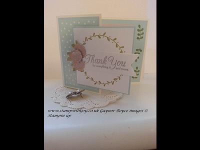Better together embossed card stampin up