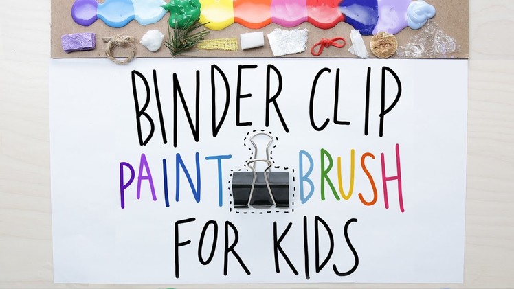Binder Clip Paintbrush For Kids