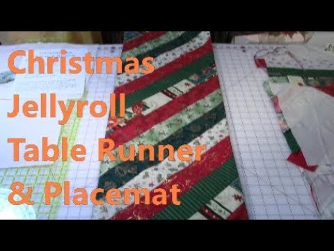Christmas Jelly Roll Table Runner