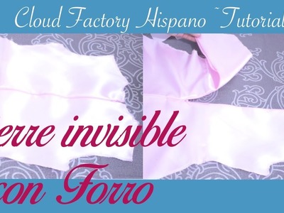 Cierre invisible en prenda con forro - Cloud factory hispano