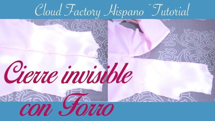 Cierre invisible en prenda con forro - Cloud factory hispano