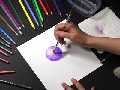 COLORED PENCIL: How to Use Water Soluble Colored Pencils (Watercolor Pencils)