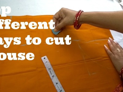 Cutting of blouse in different ways
