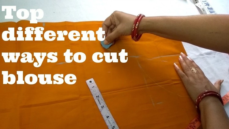 Cutting of blouse in different ways