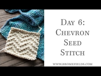 Day 6 Chevron Seed Stitch