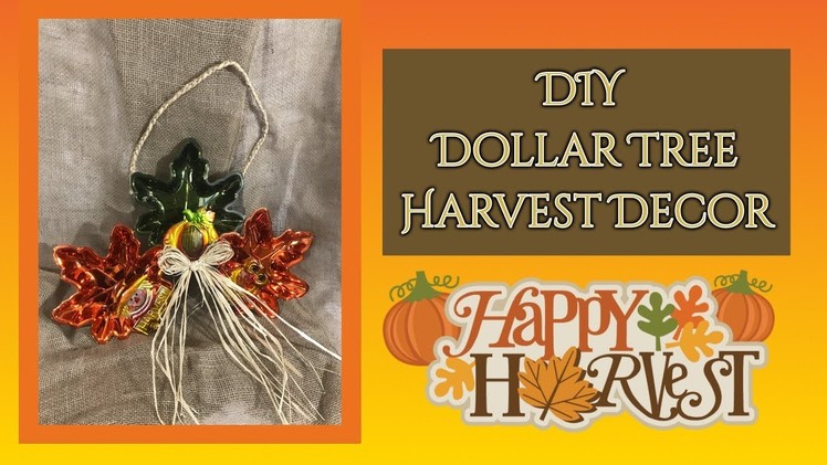 DIY Dollar Tree Harvest Decor