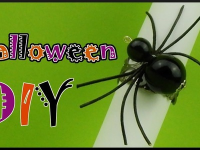 DIY Halloween Party | Spinnen Perlen Ring Schmuck | Beaded spider ring | Beadwork jewelry