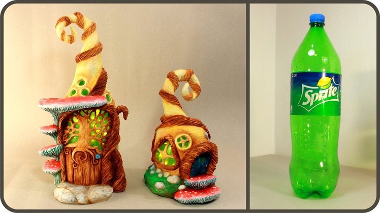 ❣DIY Two Fairy House Lamps Using a Plastic Bottle❣