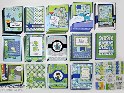 Doodlebug's Dragon Tails collection - One paper pad into 38 cards