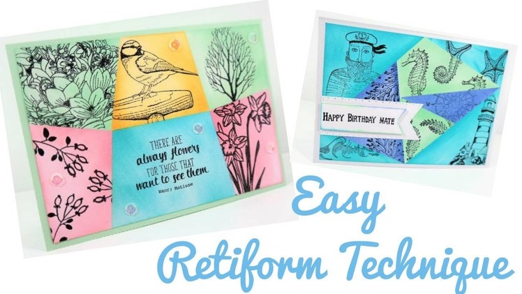 Easy Retiform Technique | Card Making Video Tutorial