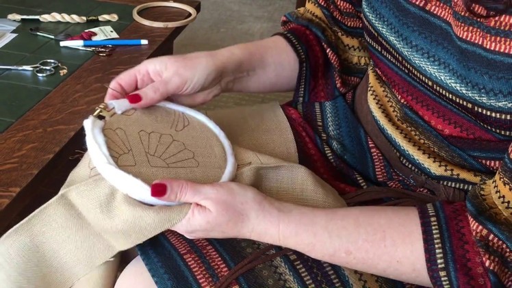 Embroidery 101: securing thread without using a knot