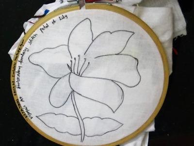 Embroidery Designs -  Embroidery fantasy flower lily design