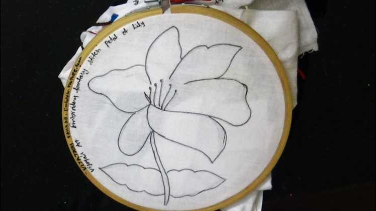 Embroidery Designs -  Embroidery fantasy flower lily design
