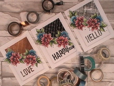 Happy Day Series. Using What's in Our Stash. Washi Tape & Stampendous. C&CT