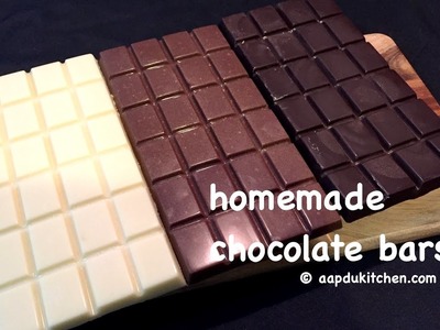 Homemade chocolate bars recipe | how to make homemade chocolate bars recipe