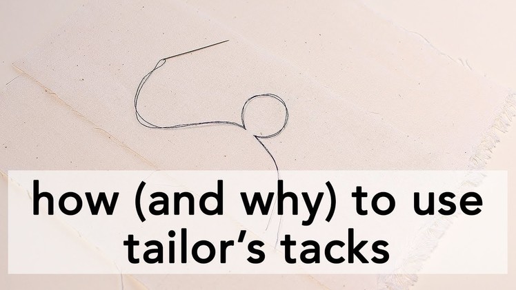 How (and why) to use Tailor's Tacks | Vintage on Tap