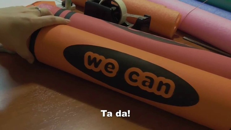 How to Make a Giant Pool Noodle Crayon