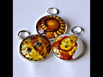 How To Make Pretty Glass Pendants - No Bezel or Trays - Easy!