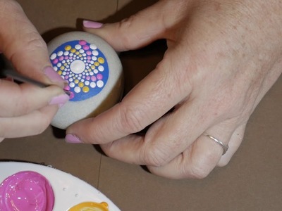 How to paint dot mandalas- #21 Candy Spiral