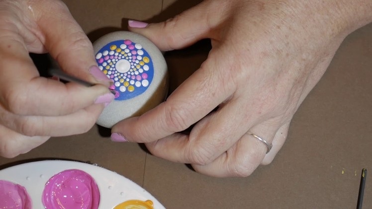 How to paint dot mandalas- #21 Candy Spiral