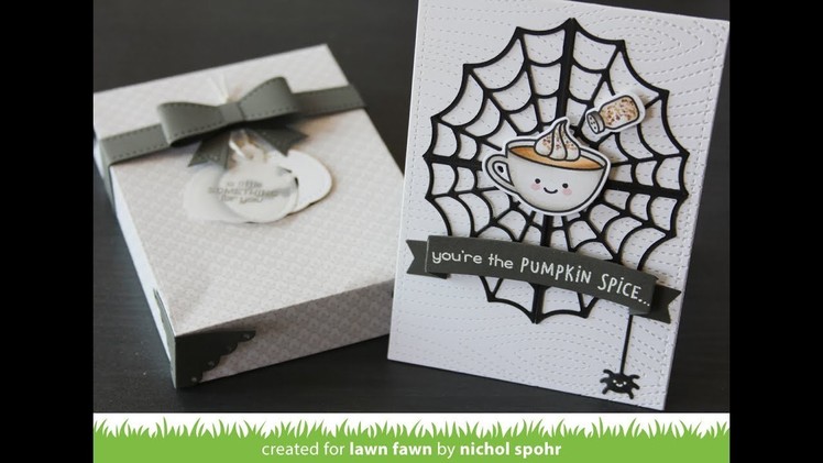 Lawn Fawn | Pumpkin Spice Gift Card Holder + Gift Box