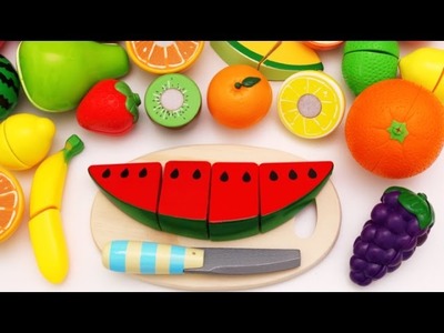 Learn Fruit Names with Cutting Fruit Playset for Children RL