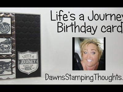 Life's a Journey Motorcycle Birthday card