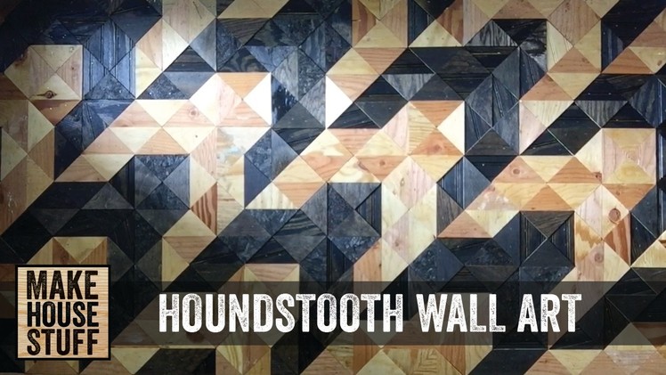 Make a Houndstooth Wall Art Piece