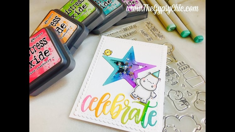 MFT Happy Hippos Celebrate  |  Star Shaker Card Tutorial