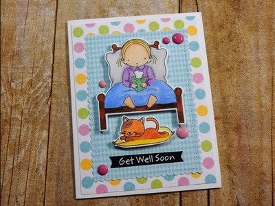 Not 2 Shabby Design Team Project | MFT Bed Rest | Get Well Soon Card