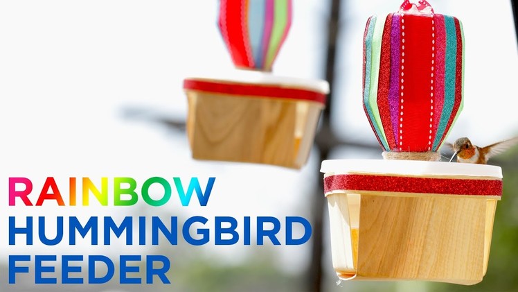 Rainbow Hummingbird Feeder