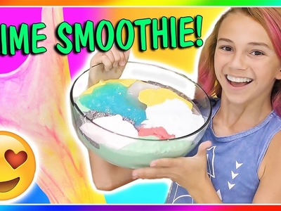 SLIME SMOOTHIE | MIXING ALL OF MY SLIMES! | We Are The Davises