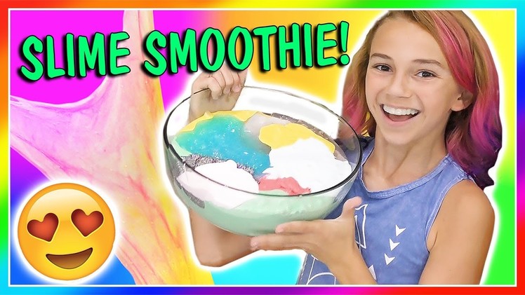 SLIME SMOOTHIE | MIXING ALL OF MY SLIMES! | We Are The Davises