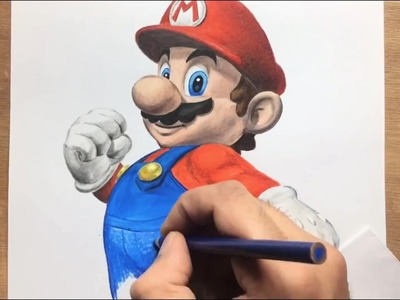 Speed Drawing: Super Mario - Timelapse | Artology