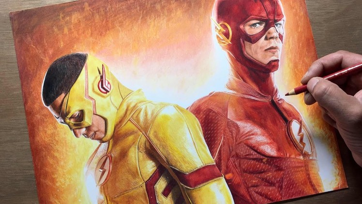 Speed Drawing: The Flash.Kid Flash - DC  - Timelapse | Artology