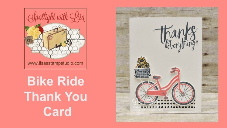 Spotlight with Lisa - Bike Ride Thank You Card