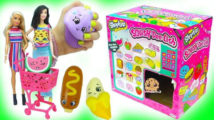 Squishy Squish Dee Lish Shopkins Surprise Blind Bag Squishes - Mystery Toys Haul